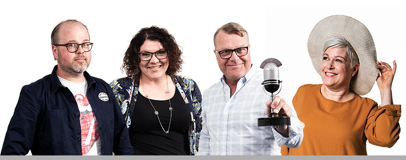 Ossi Arvela Eeva Ristkari Matti Eve Minni Salminen Radio Voima Juontajat Lahti